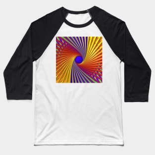 Colorful Swirls Baseball T-Shirt